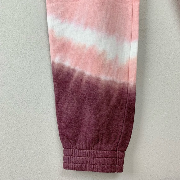 NWT XS PINK Victoria’s Secret High Waist Campus Joggers Tie Dye Sweatpants VS - Picture 5 of 13